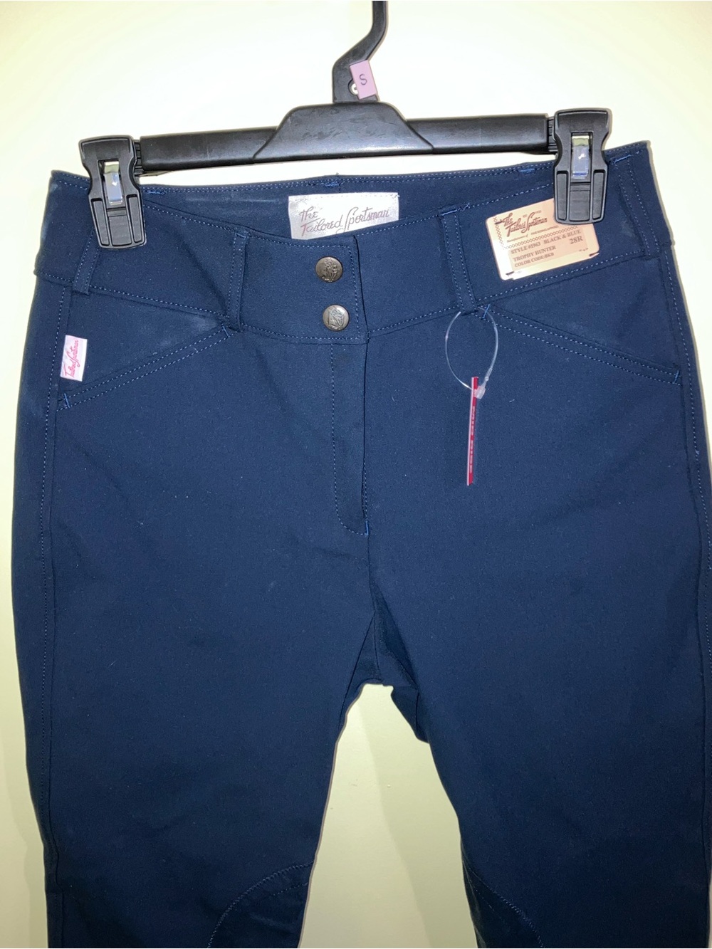 Tailored Sportsman NEW Trophy Hunter Horse Riding Breeches Pants Size 28R Blue - Picture 8 of 12